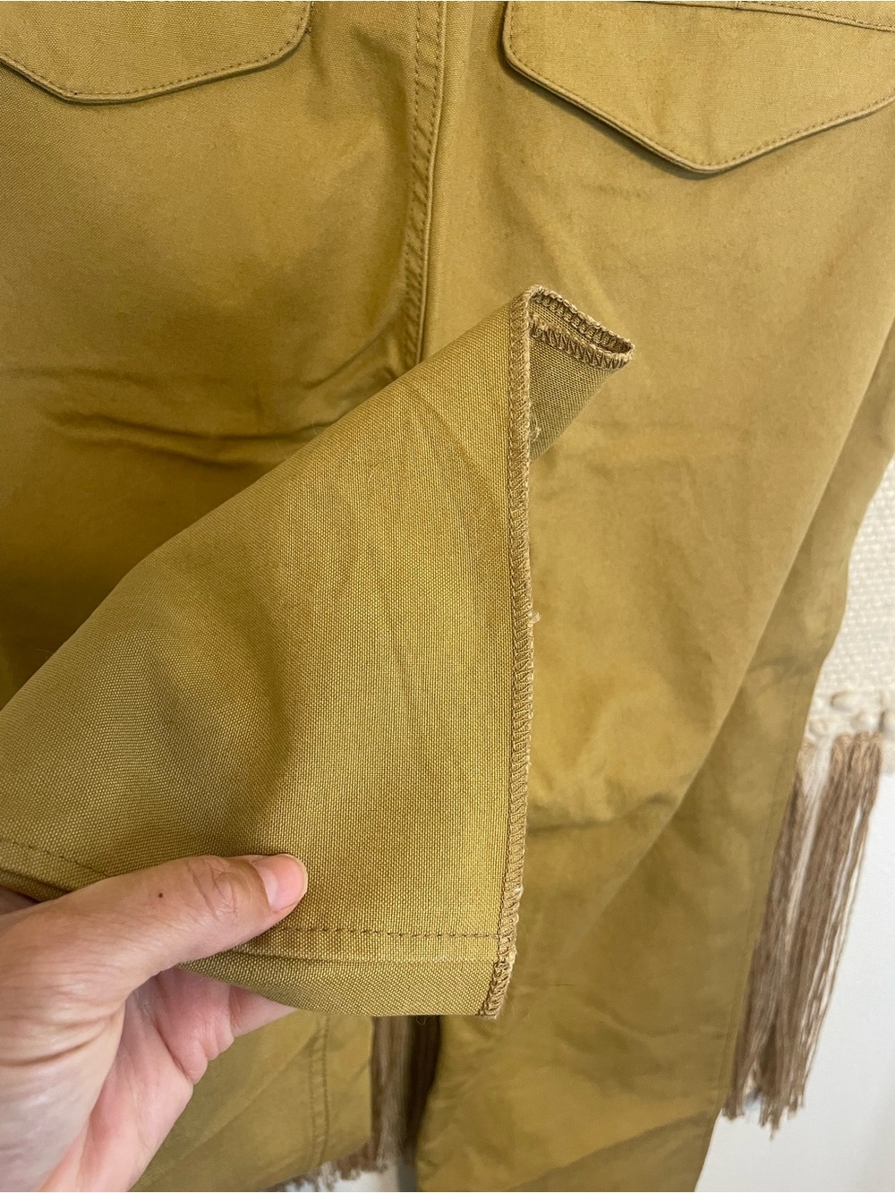 Filson Dark Tan Trousers With Leather Suspenders 38 - Picture 6 of 9